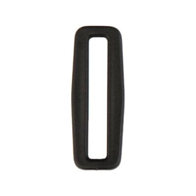 Schuifgesp enkel zwart 25 tot 40 mm