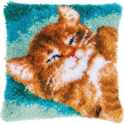 Knoopkussen kit Spinnende Kat