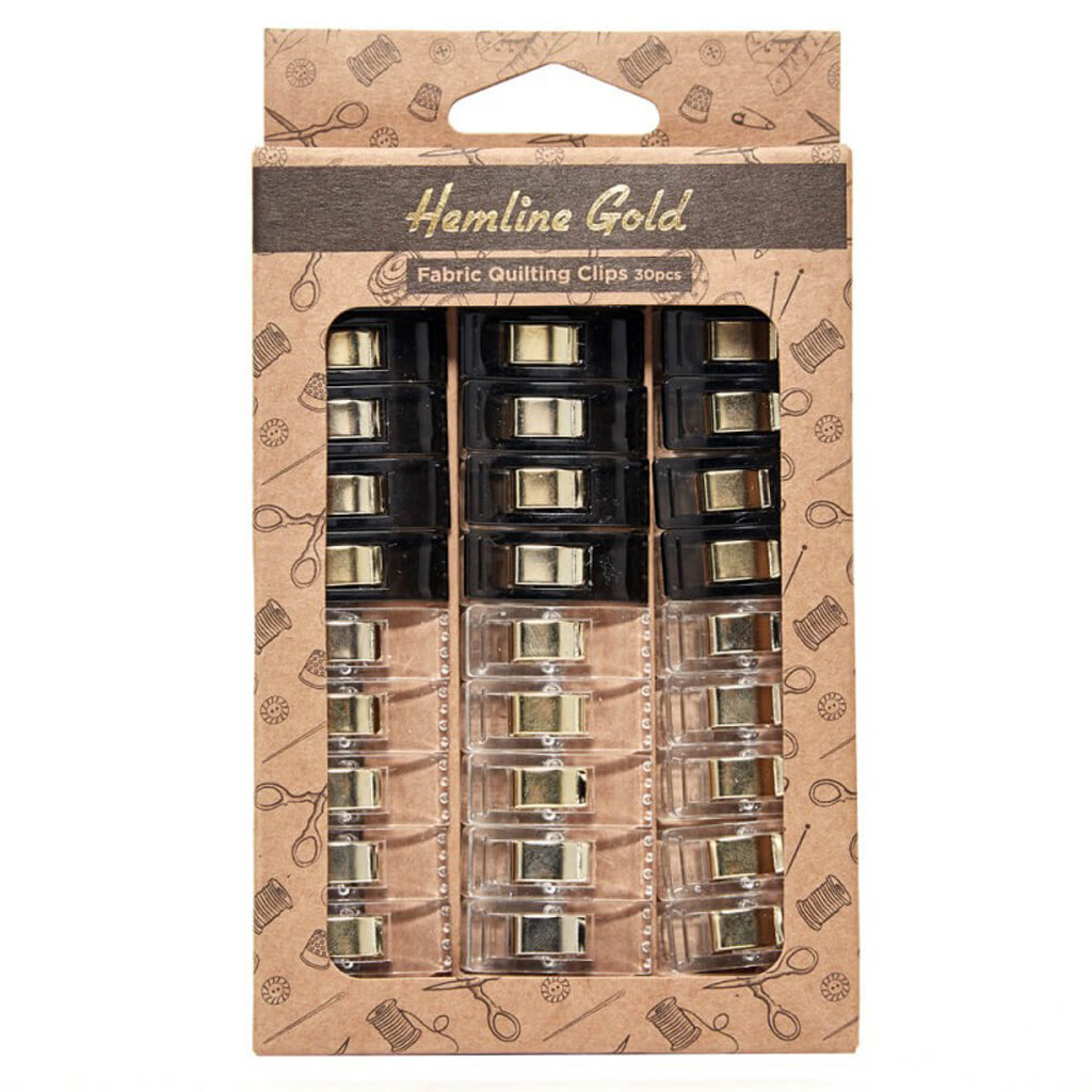 Hemline Gold stofclips 30 stuks