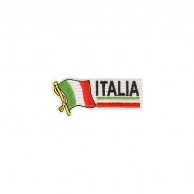 Italië vlag geborduurd