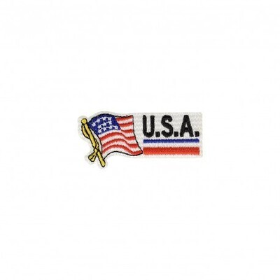 USA vlag geborduurd