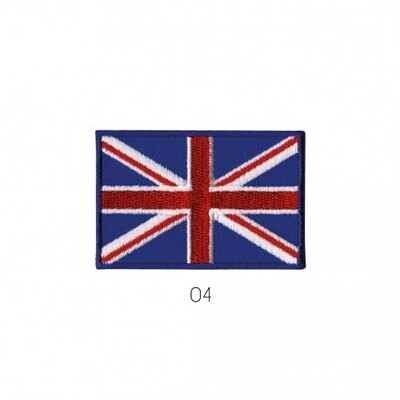 Britse vlag geborduurd