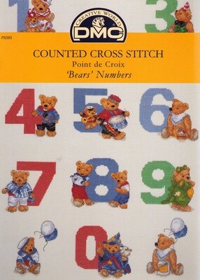 DMC kruissteek patronen "Bears & numbers"