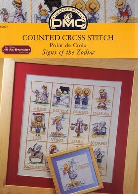 DMC kruissteek patronen "Zodiac signs"