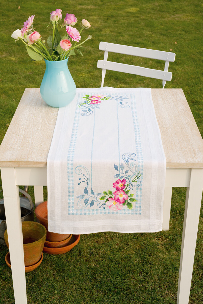 Loper kit &quot;Roze bloemenpracht&quot;