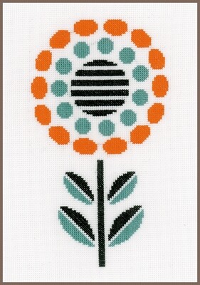 Borduurpakket &quot;Abstracte bloem&quot;