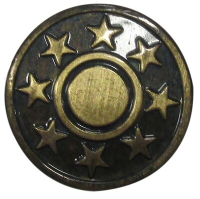Jeansknopen 17 mm brons