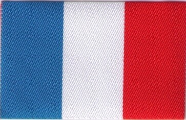 Badge Franse vlag opstrijkbaar
