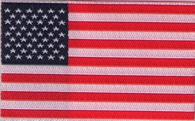 Badge Amerikaanse vlag opstrijkbaar