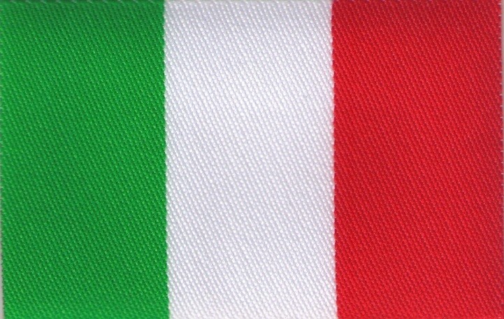 Badge Italiaanse vlag opstrijkbaar