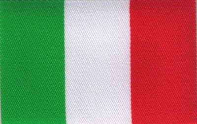 Badge Italiaanse vlag opstrijkbaar