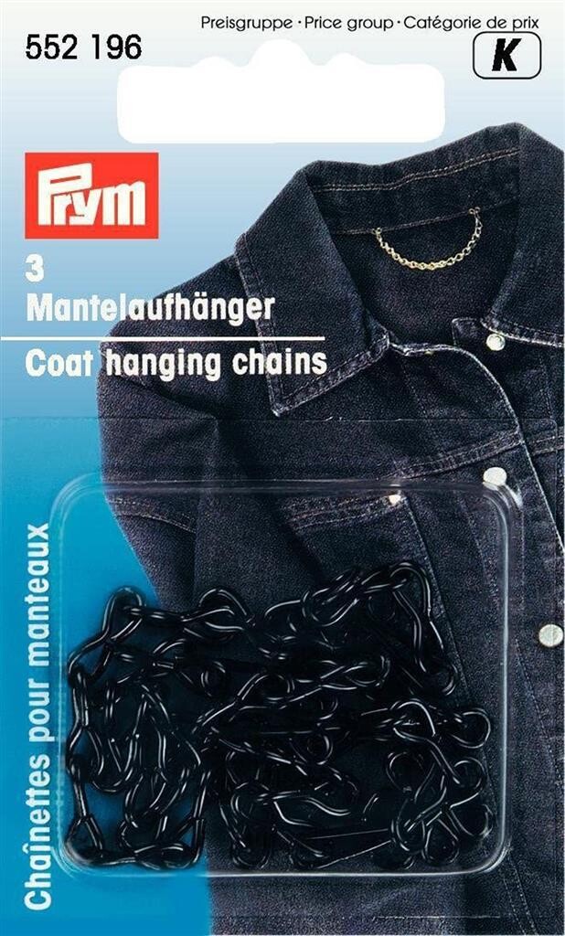 Mantelkettinkjes metaal zwart