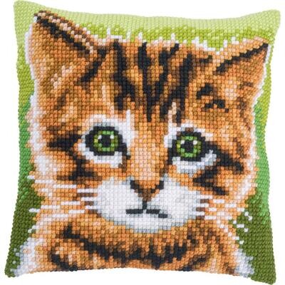 Kruissteek kussen Kitten