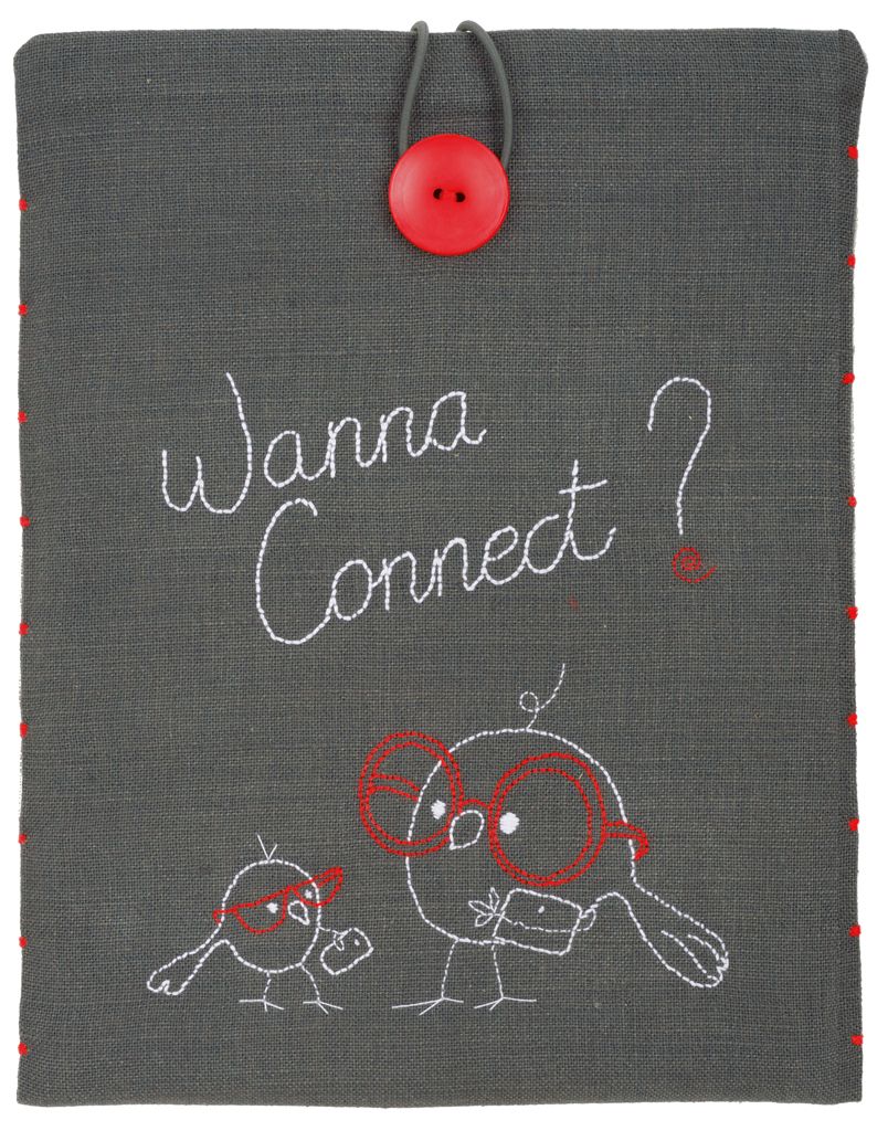 I PAD tablet cover kit &quot;Wanna Connect?&quot;