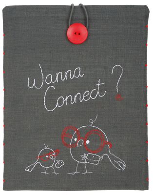 I PAD tablet cover kit &quot;Wanna Connect?&quot;
