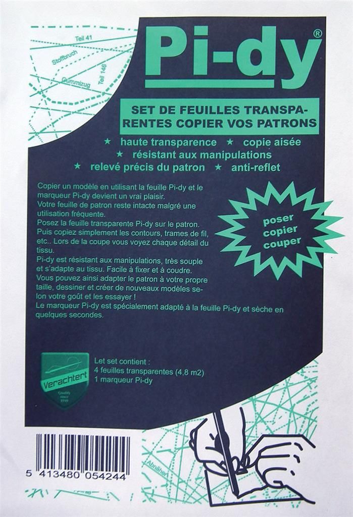 Plastic patroonpapier met stift