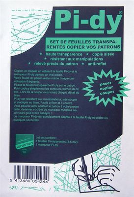 Plastic patroonpapier met stift