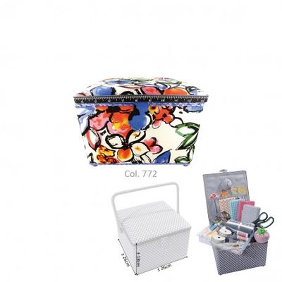 Naaibox "Gestileerde bloemen"