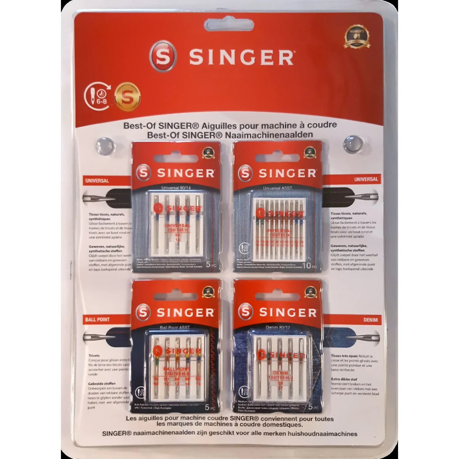 Singer assortiment naalden