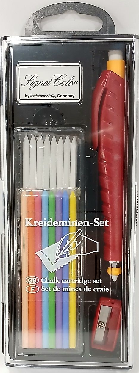 Krijt stiftenset 8 kleuren + wit Hoechstmas