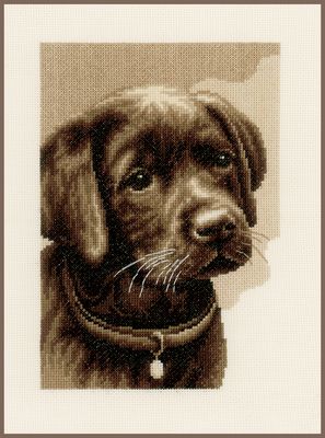 Kruissteek pakket &quot;Labrador pup&quot;