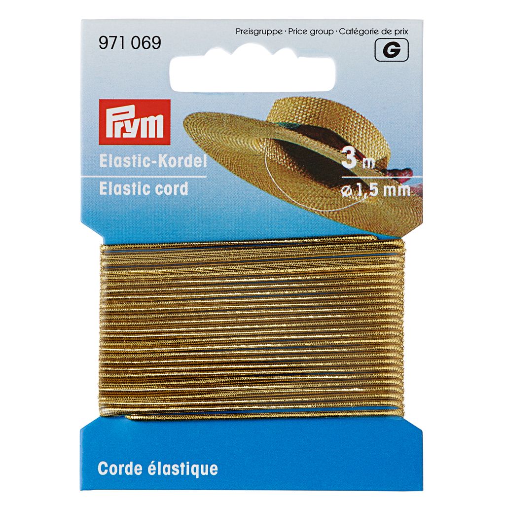 Hoeden elastiek 1,5mm goud