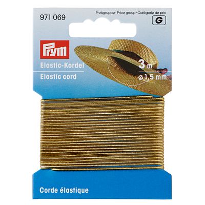 Hoeden elastiek 1,5mm goud