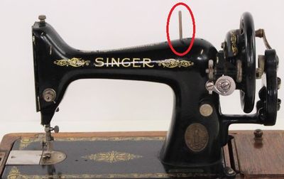 Singer 15K / 16K garenpin metaal