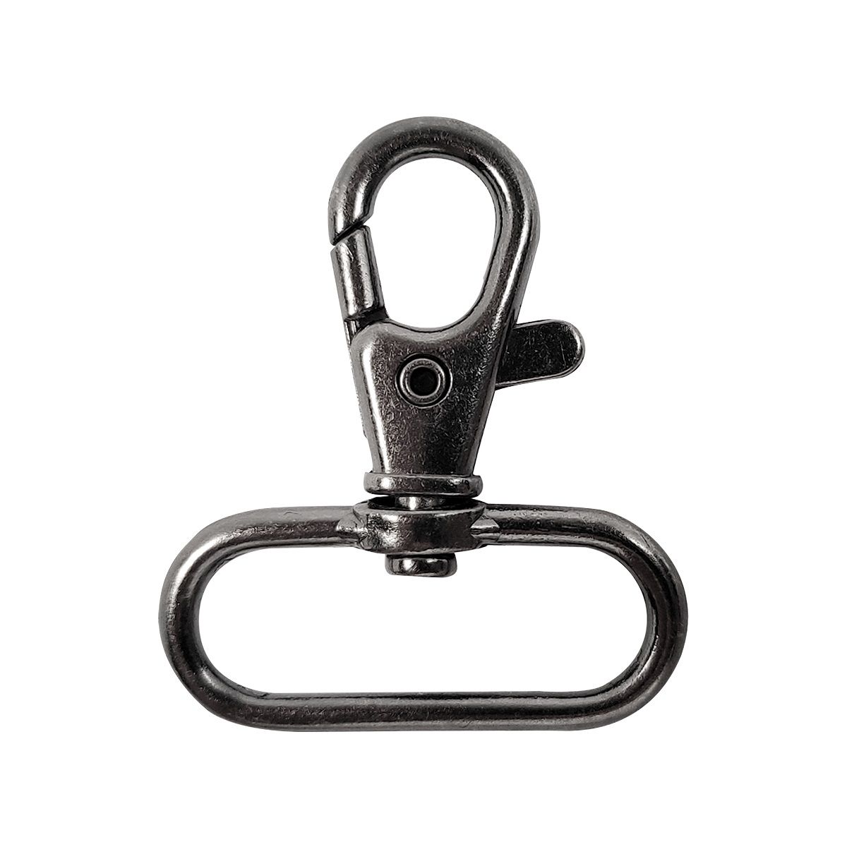 Karabijnhaken 30 mm gunmetal grey
