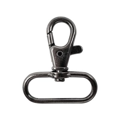 Karabijnhaken 30 mm gunmetal grey