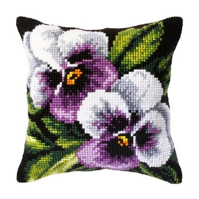Kruissteek kussen Bloemen