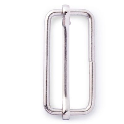 Regelbare gesp 40 mm zilver
