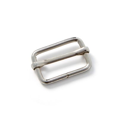 Regelbare gesp 25 mm zilver