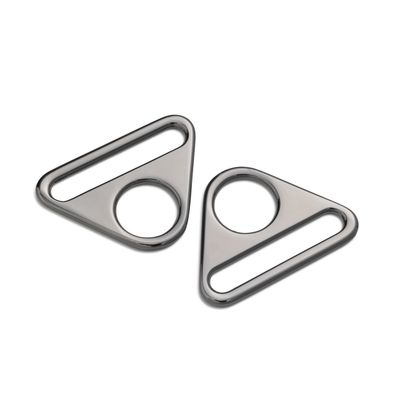 Driehoekige ring 40 mm gunmetal grey