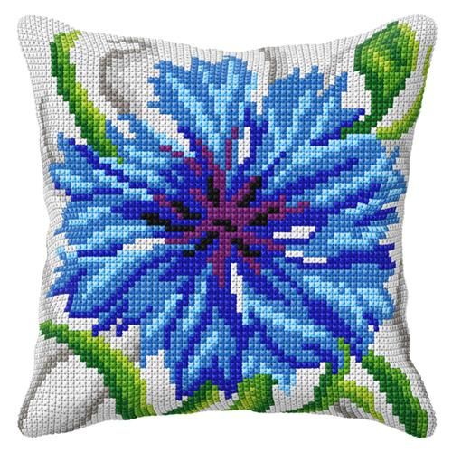 Kruissteek kussen Korenbloem