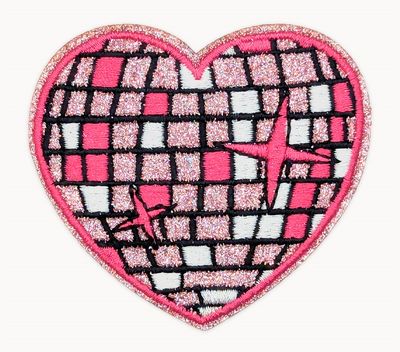 Disco hart 7 x 6 cm