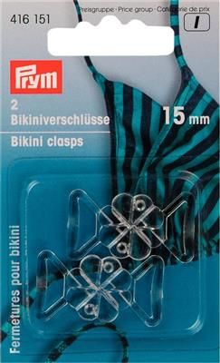 Bikinisluiting 15 mm transparant