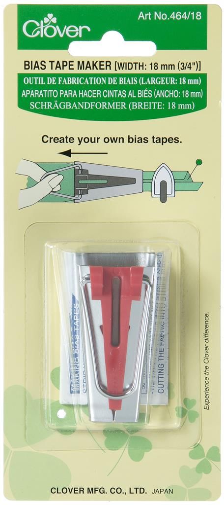 Clover biaisbandvormer 18 mm rood