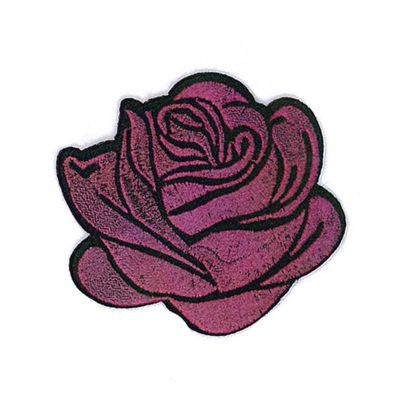 Grote geborduurde roos