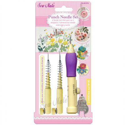 Sew Mate punchnaalden set met 3 naalden Sew Mate punchnaalden set met 3 naalden