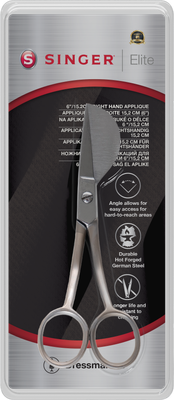 Singer Elite precisie applicatieschaar gebogen 15 cm rechtshandig