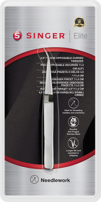 Singer Elite gebogen precisie pincet
