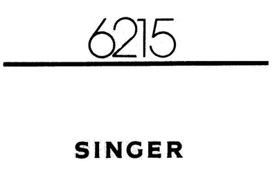 Handleiding Singer Samba 6 - 6215 (NL - FR - DU)