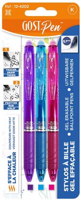 Iron-away marker mauve - turquoise - fuchsia