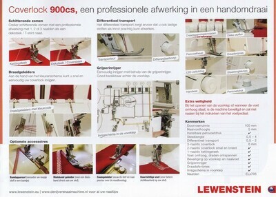 Lewenstein 900CS coversteek machine