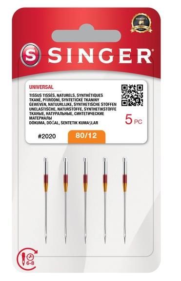 Singer naalden voor stoffen dikte 80