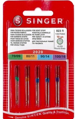 Singer naalden voor stoffen assortiment 70-100