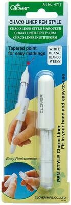 Krijtradeerwieltje Chaco Liner Pen wit