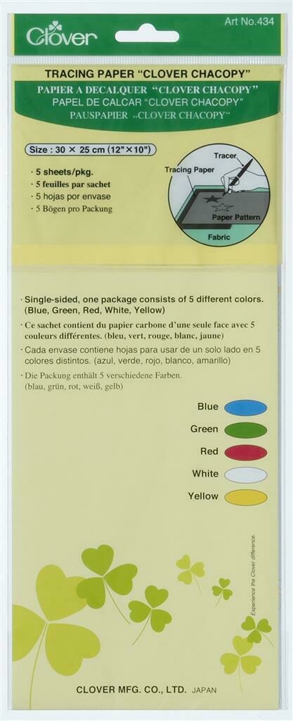Kopieerpapier - carbonpapier Clover 5 kleuren