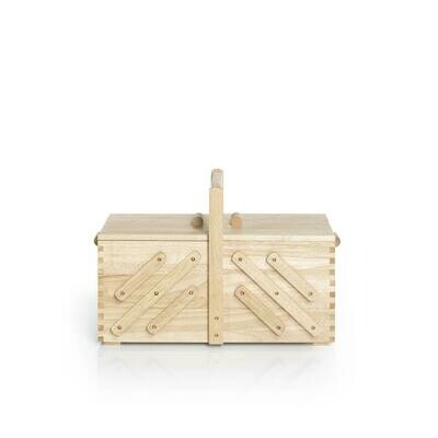 Houten naaibox naturel